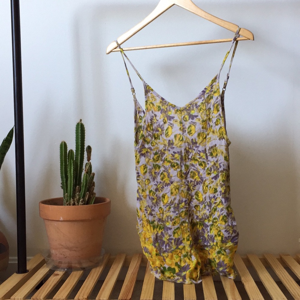 Free people yellow romper